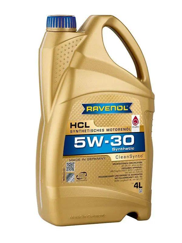 Моторне мастило RAVENOL 5W-30 HCL Synthetic SN/CF A3/B 4 л (1111118-004)