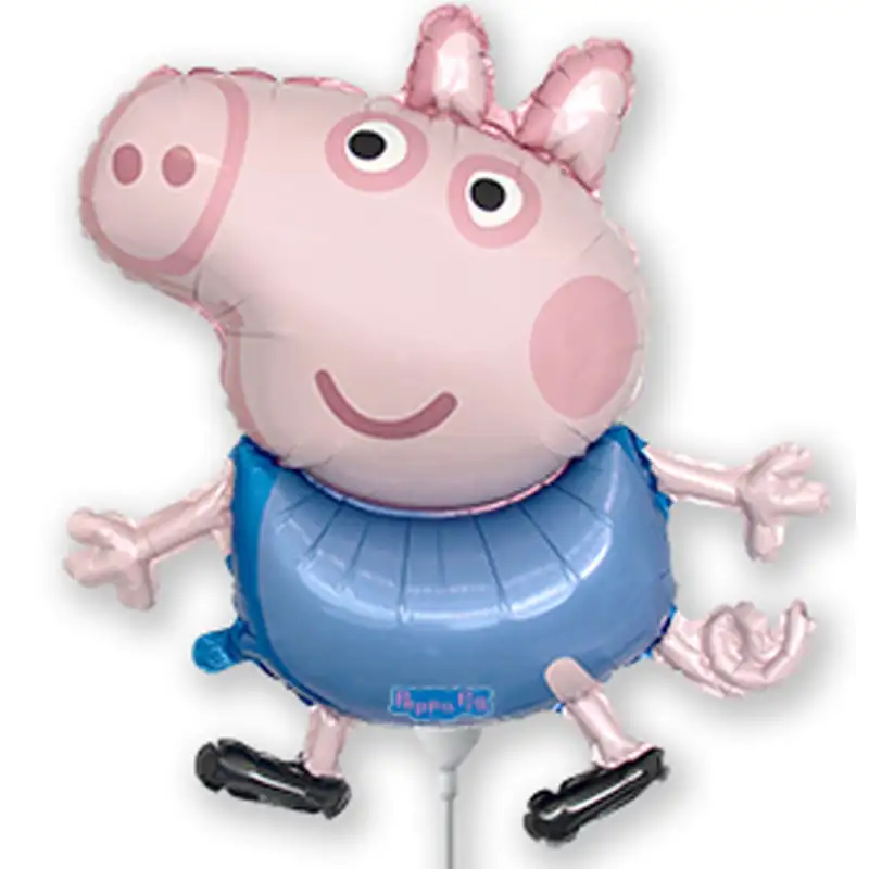 Шарик фольгированный Flexmetal Свинка Джордж 128х64 см (20007898)