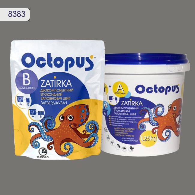 Затирка для плитки Octopus Zatirka 8383 эпоксидная 1,25 кг