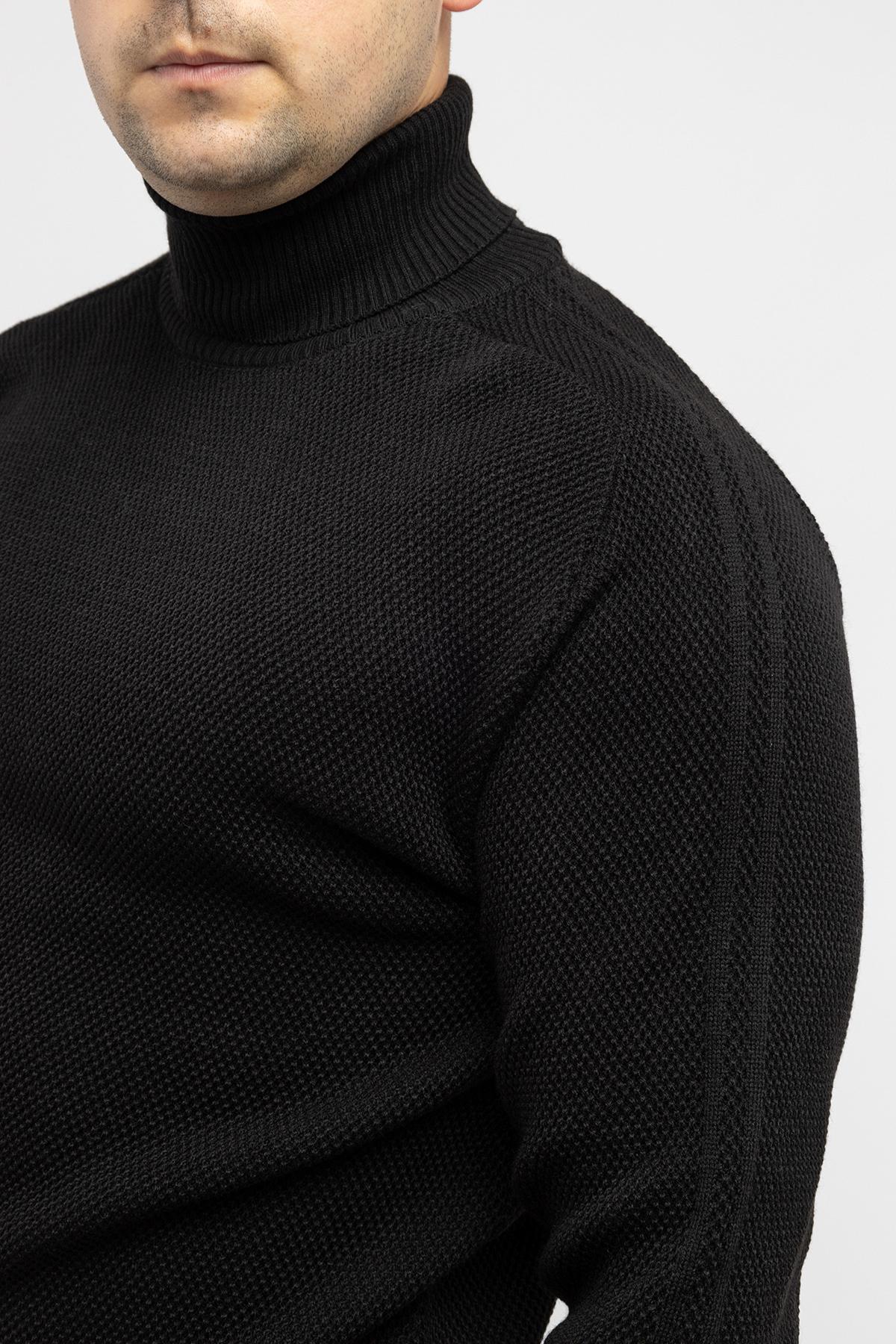 Гольф мужской с длинным рукавом ЦБ-00233172 р. 44 Черный (SKT000940787) - фото 3 Гольф мужской с длинным рукавом ЦБ-00233172 р. 44 Черный (SKT000940787) - фото 3