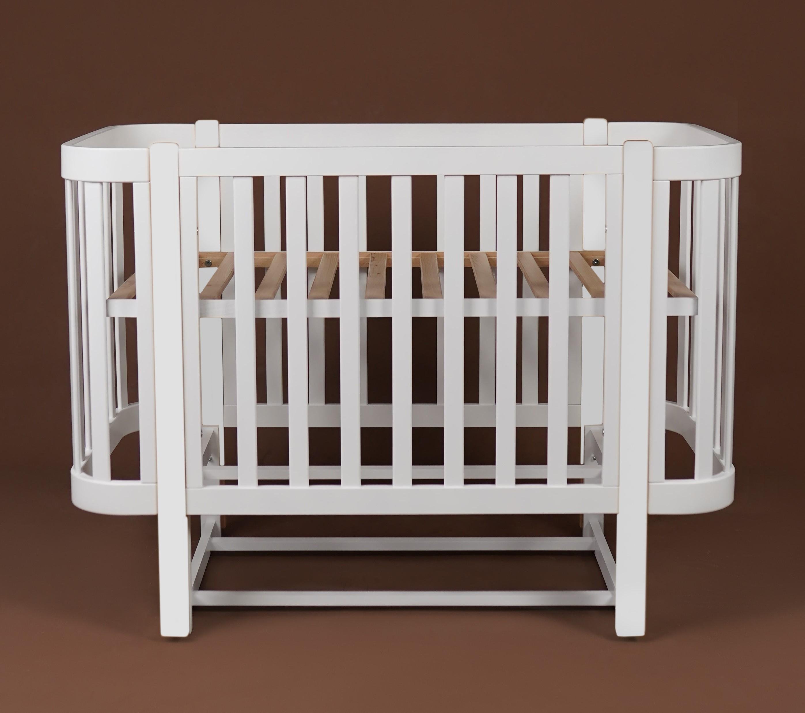 Детская кроватка Dominanta Венеция с маятником и подвижной боковиной Белый (ЛД 9 Б_02) Детская кроватка Dominanta Венеция с маятником и подвижной боковиной Белый (ЛД 9 Б_02)