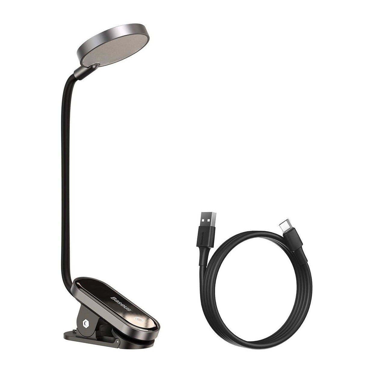 Лампа с клипсой Baseus Comfort Reading Mini Clip Lamp DGRAD-0G универсальная регулировка яркости Dark Gray (000956)