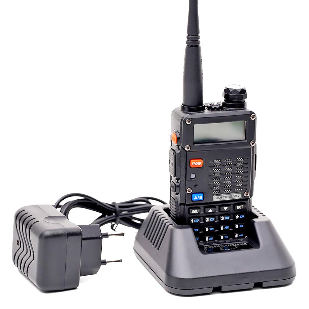 Рация Baofeng UV-5R MK5 UHF/VHF 8 Вт 1800 мАч + кабель Mirkit для программирования + ремешок на шею Mirkit 2 шт. Черный (008130) - фото 8