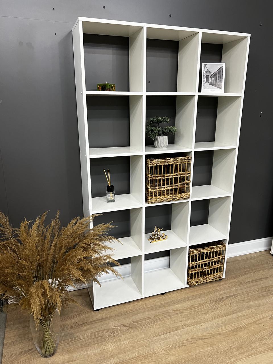 Стелаж В-15 на 15 комірок 1056х1770х252 мм Білий - фото 2 Стелаж В-15 на 15 комірок 1056х1770х252 мм Білий - фото 2