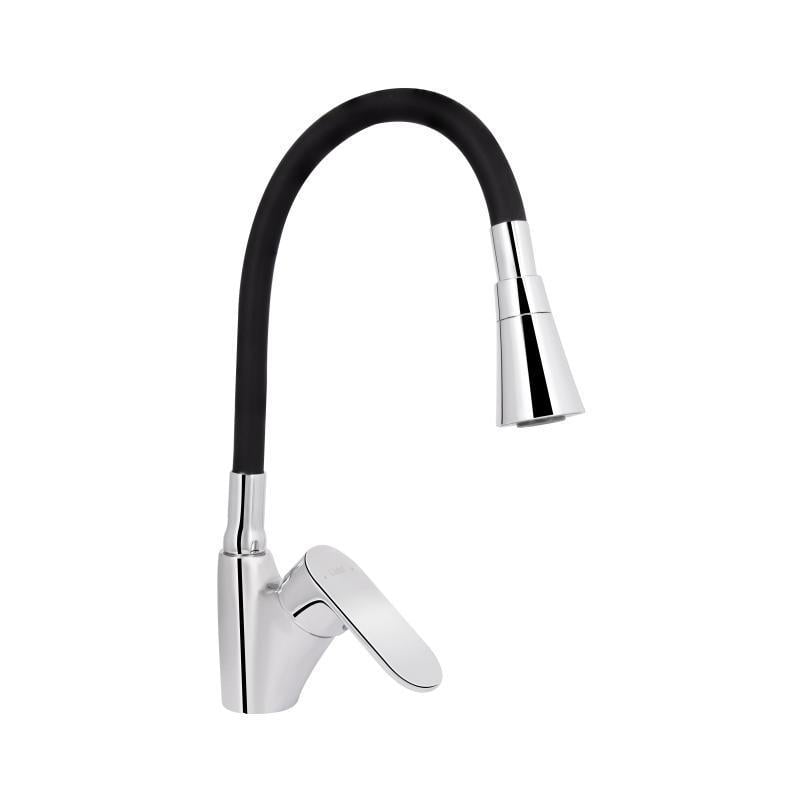 Смеситель для кухни Lidz Tani 007F3 с гибким изливом k40 LDTAN007F3BCR37649 Chrome/Black (SD00043752)
