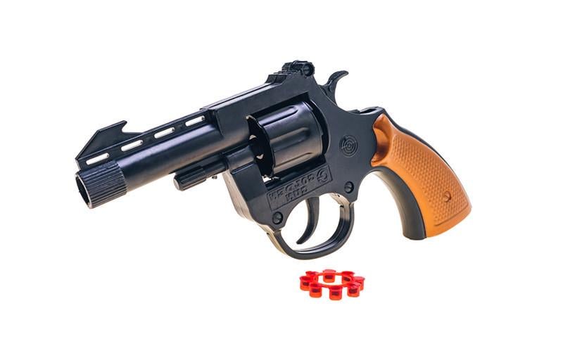 Дитячий іграшковий револьвер Golden Gun Кольт 110 120GG з пістонами (RLT18604) Дитячий іграшковий револьвер Golden Gun Кольт 110 120GG з пістонами (RLT18604)
