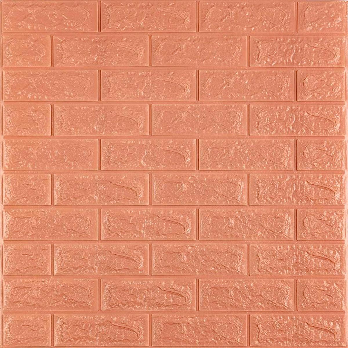 Панель 3D самоклеюча цегла 700x700x7 мм Пудровий (SW-00001800)