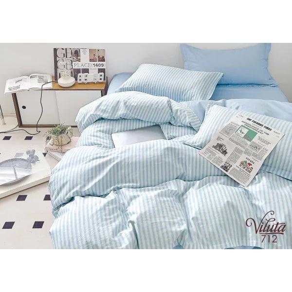 Комплект постельного белья Viluta Twill 712 полуторный сатин 143х210/70х70 см (1420)