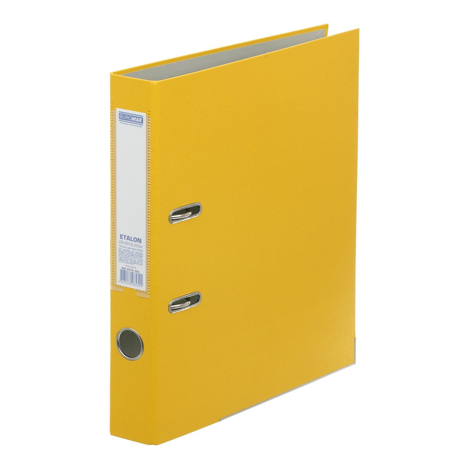 Регистратор Buromax Etalon односторонний А4 50 мм сборный Желтый (BM.3016-08c)