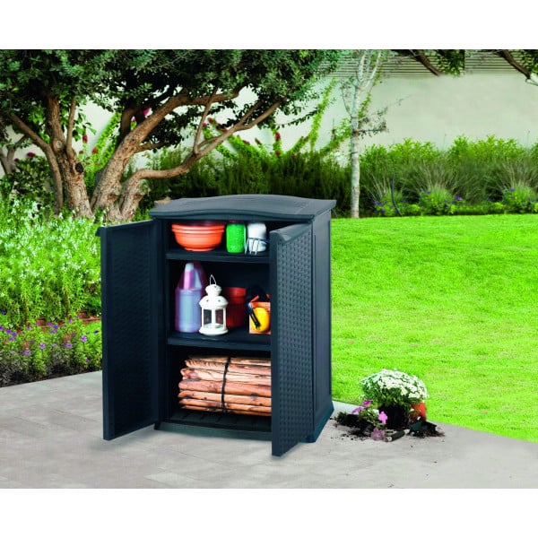 Садовый шкаф Keter Compact Garden Base 230л, серый (17190095) - фото 1