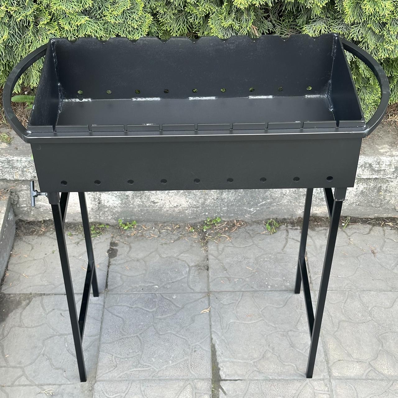 Мангал розбірний Гектор зі знімними ніжками на 9 шампурів 2 мм (MN9-2) - фото 11