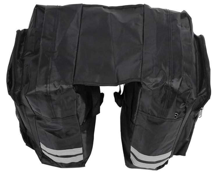 Велосумка на багажник двойная водонепроницаемая Черный (M90407-24)