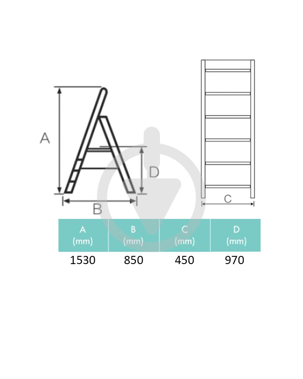 Стрем'янка побутова 5 сходинок (13474988) - фото 3 Стрем'янка побутова 5 сходинок (13474988) - фото 3