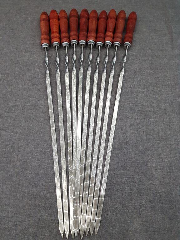 Набор шампуров Topaz L-750х13х3 мм 10 шт.