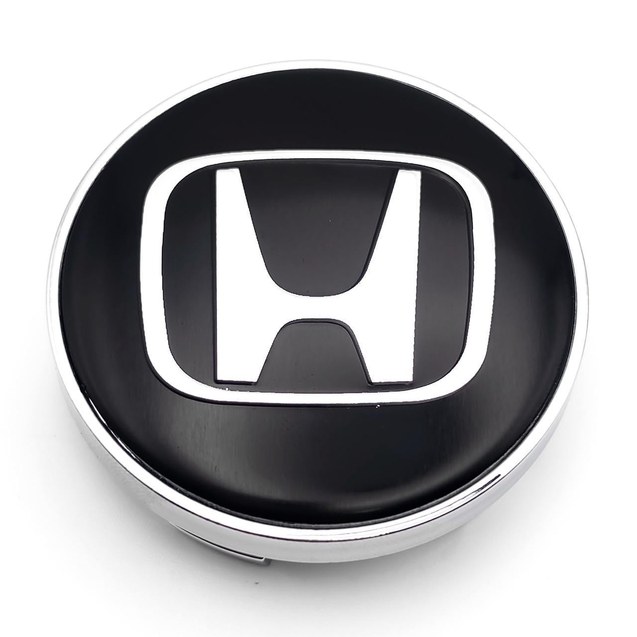 Ковпачок заглушка маточини колеса Honda 60 мм Чорний/Хром (3008165152)