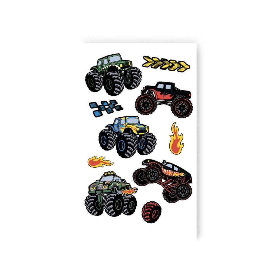 Набір тату тимчасових Машини монстри Різнокольоровий (L-64)