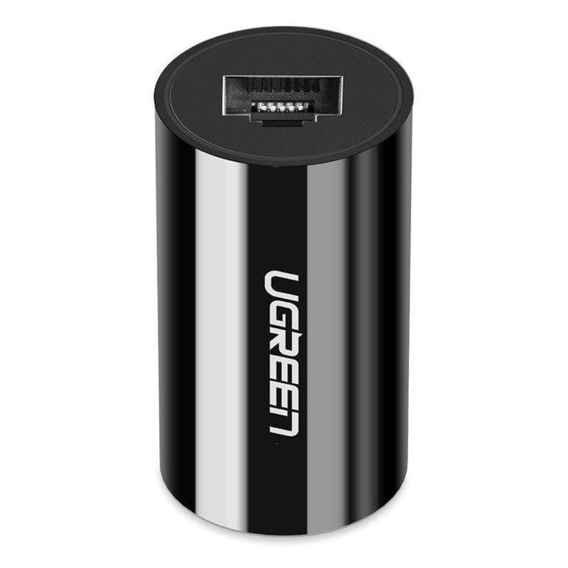 Защитный Ethernet-адаптер от грозы Ugreen RJ45 NW116 Черный