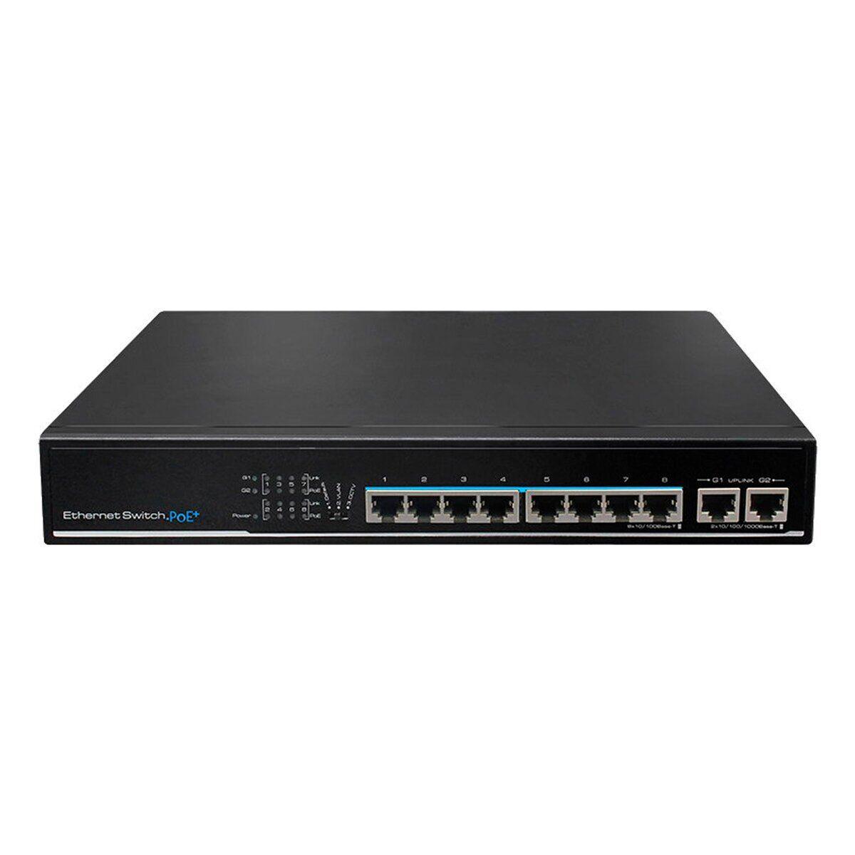 PoE комутатор UTEPO SF10P-HM (8xPOE, 2xLAN) - фото 1