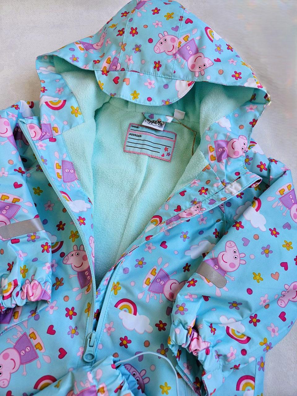 Дощовик-комбінезон дитячий Peppa Pig брудопруф на флісі 98-104 см (602740) - фото 3