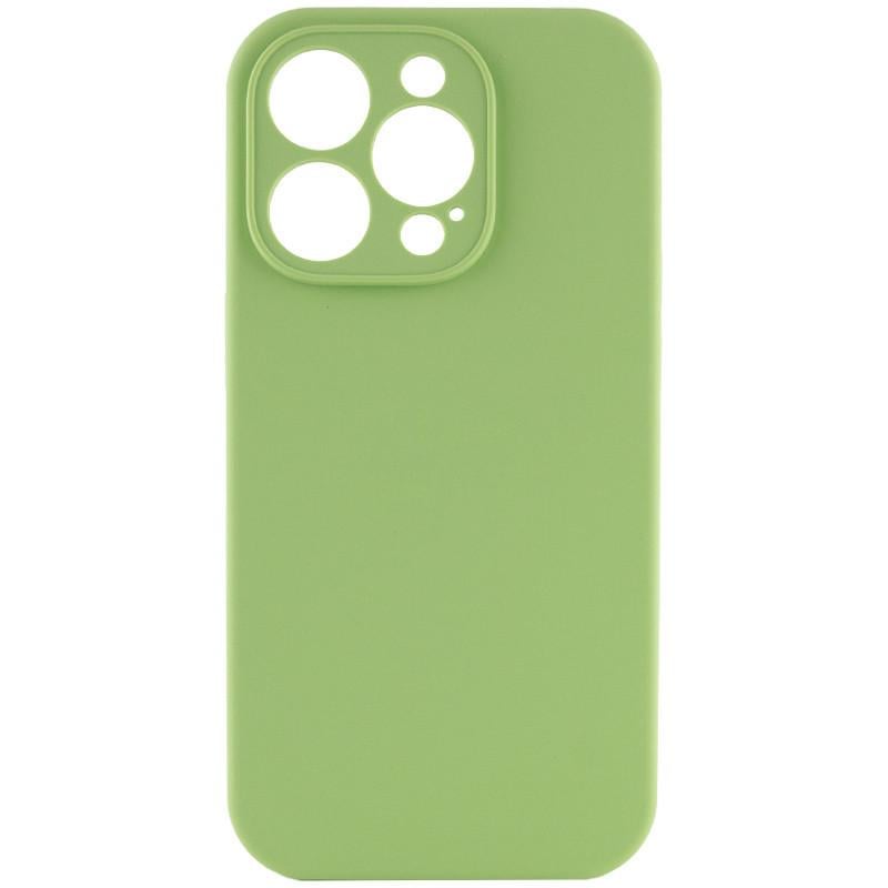 Чехол Silicone Case Full Camera Protective (AA) NO LOGO для Apple iPhone 15 Pro Max (6.7") Мятный | Mint - фото 3