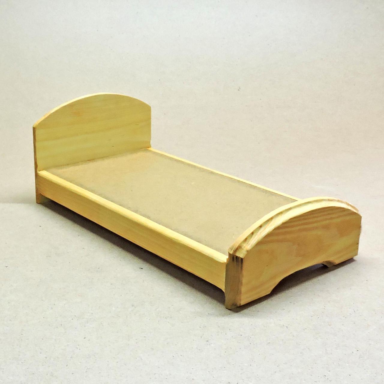 Кровать для кукол из дерева Аврора Карри (КРТ-000602)