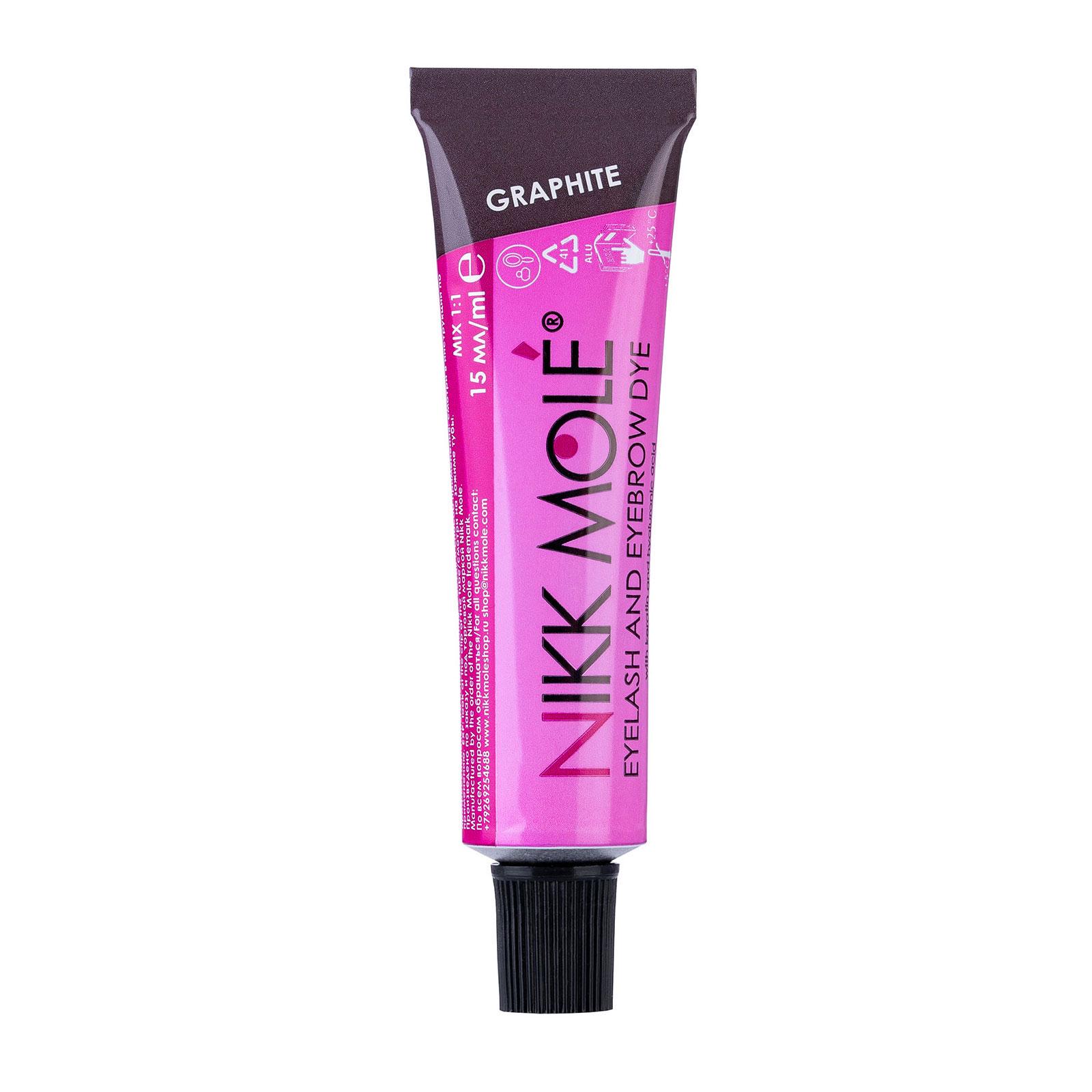 Краска для бровей и ресниц Nikk Mole 15 мл Графитовый (4253667)