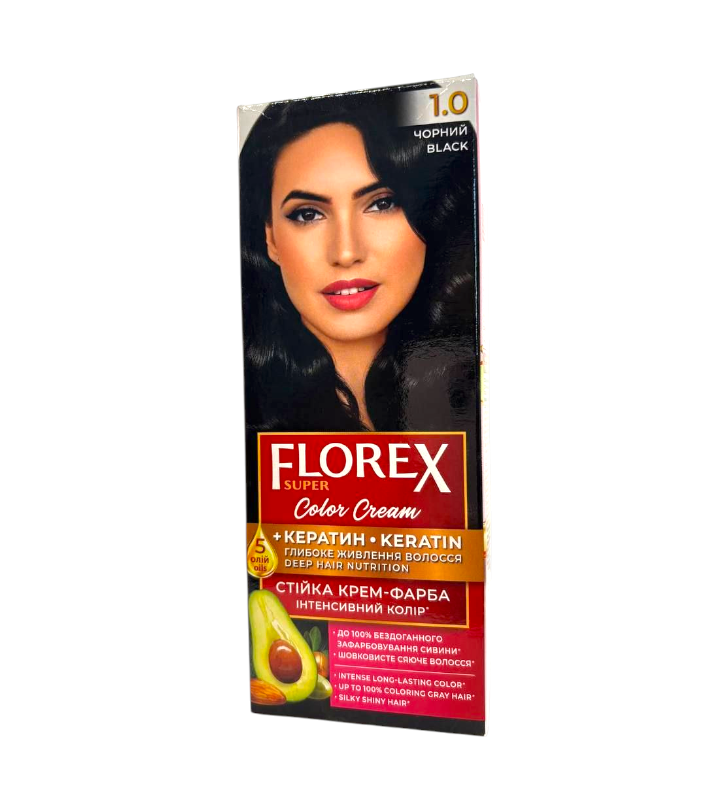 Краска для волос Florex Super 1.0 Черный