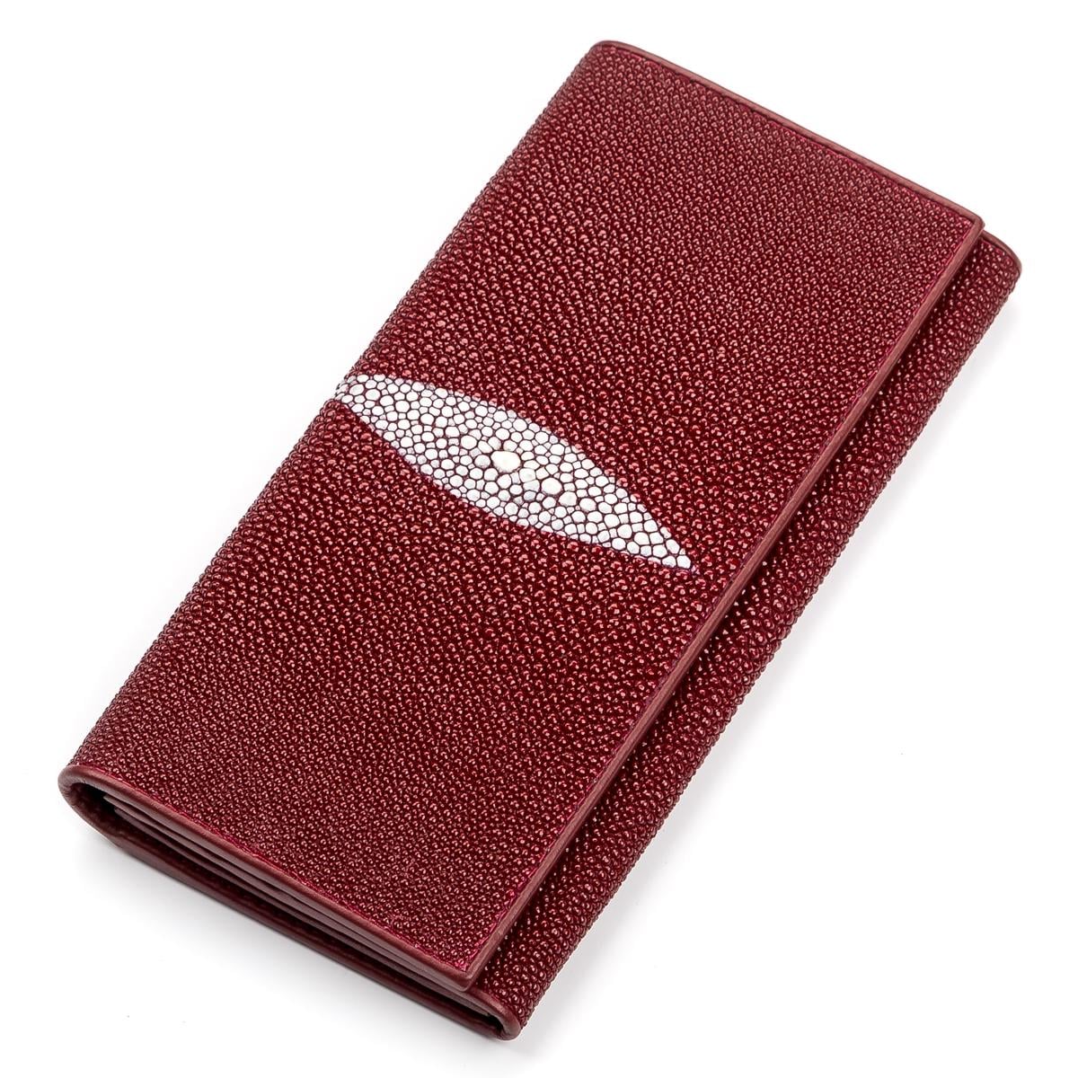 Кошелек женский Stingray leather 18097 кожа Бордовый