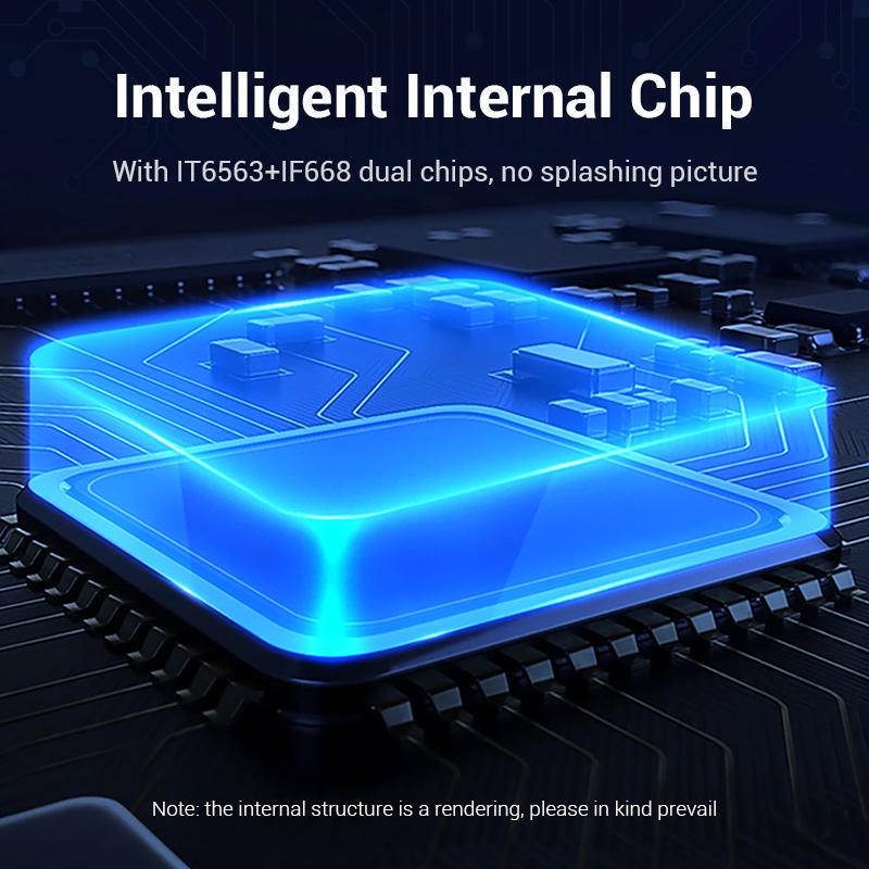 Кабель Vention Type-C-HDMI 4K 60Hz з Додатковим живленням Type-C + USB Thunderbolt 3 UHD USB-C HDCP 2.2 1,5 м Чорний (CGXBG) - фото 12