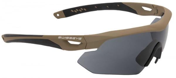 Очки защитные для стрельбы Swiss Eye Nighthawk оправа Койот/Черные линзы (2206884764)