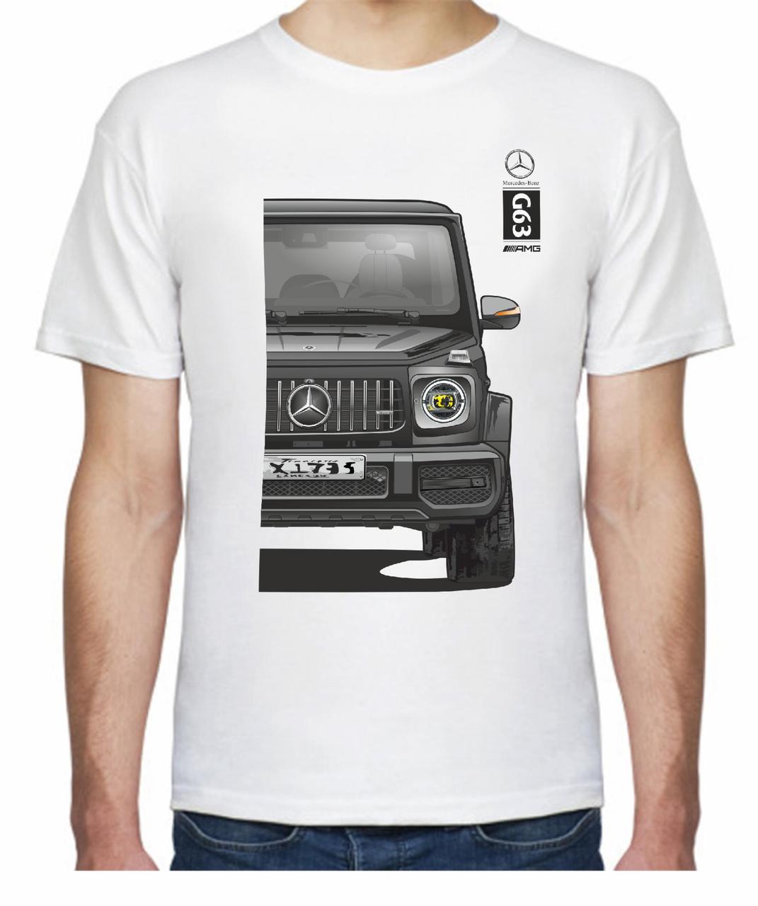 Футболка мужская Avtolife Mercedes-Benz G63 AMG F 205263 S Белый (2506063371)