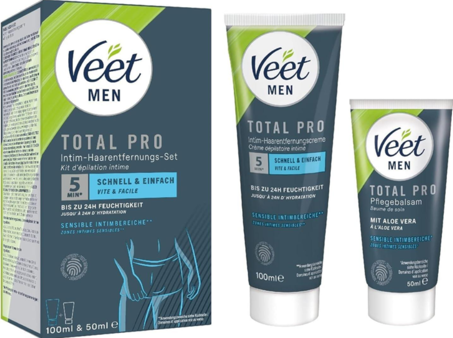 Крем и бальзам для депиляции интимных зон мужской Veet Men Total Intima Kit 100 мл (003268) Крем и бальзам для депиляции интимных зон мужской Veet Men Total Intima Kit 100 мл (003268)