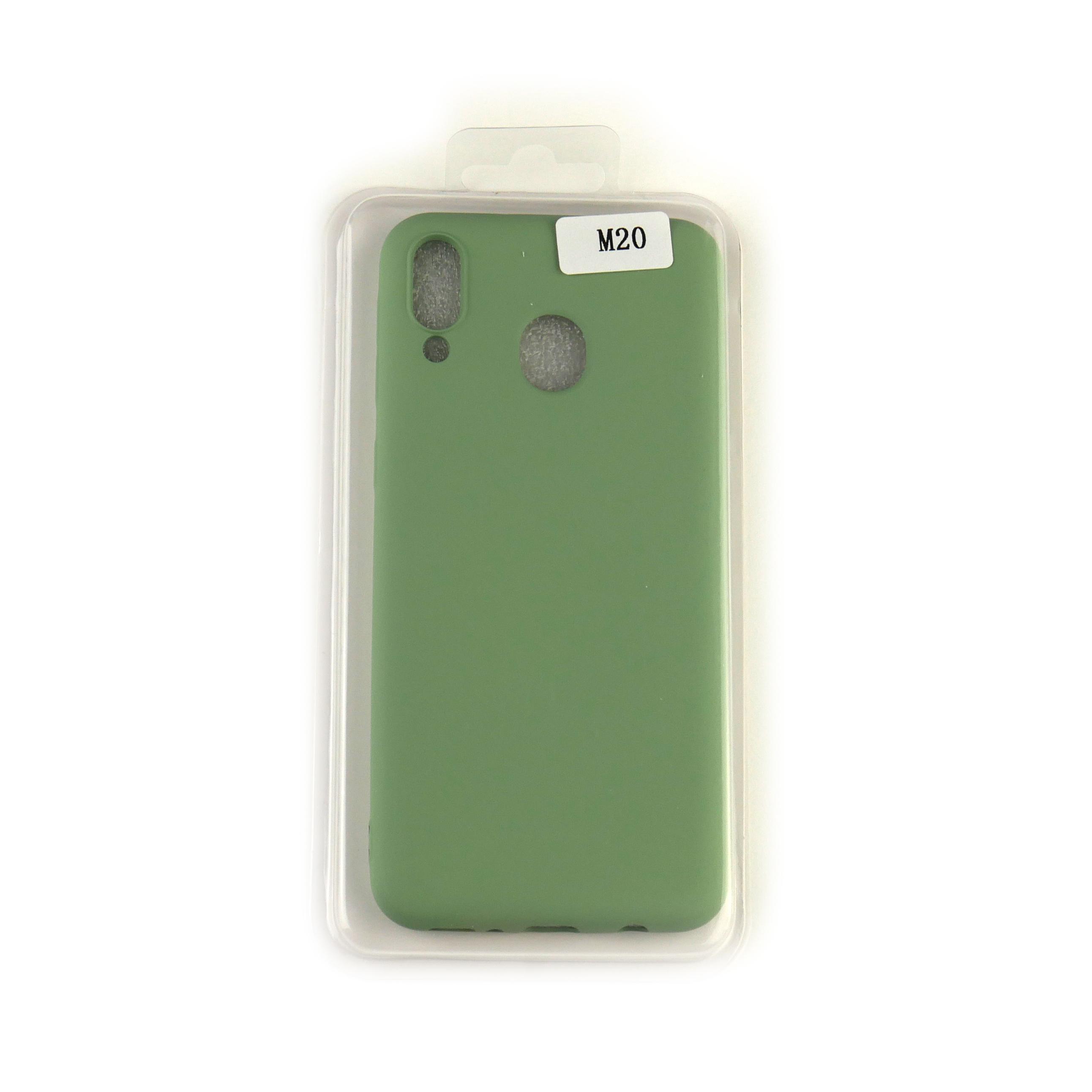 Чехол Silicone Case Full Cover Samsung M20 Зеленый