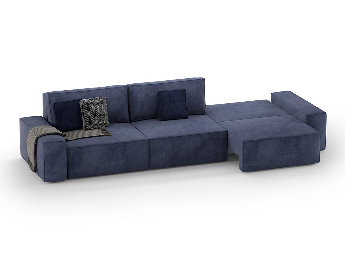 Диван прямий Loft 350х105х80 см Синій (Арт.2002) - фото 4 Диван прямий Loft 350х105х80 см Синій (Арт.2002) - фото 4