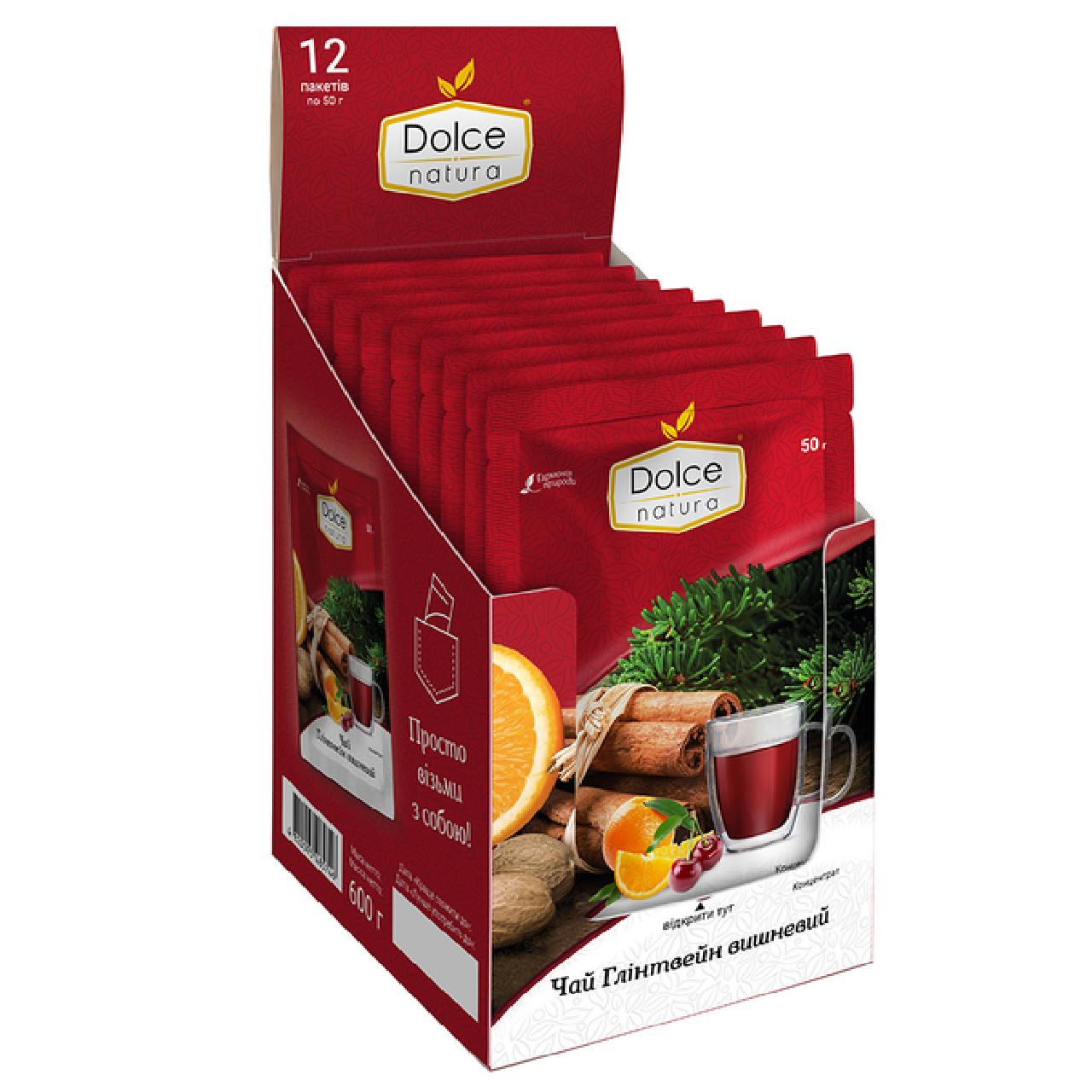 Чай концентрированный Dolce Natura Глинтвейн Вишневый 12 шт. по 50 г (20580885) Чай концентрированный Dolce Natura Глинтвейн Вишневый 12 шт. по 50 г (20580885)