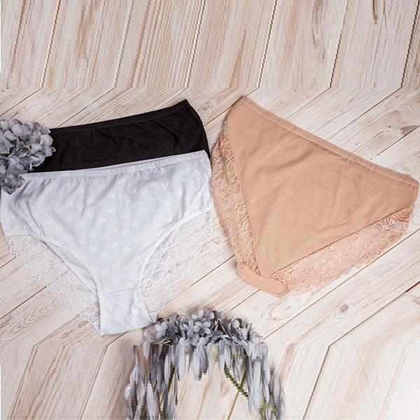 Женские трусики слипы Nicoletta 3XL 5 шт. Однотонный (5343)