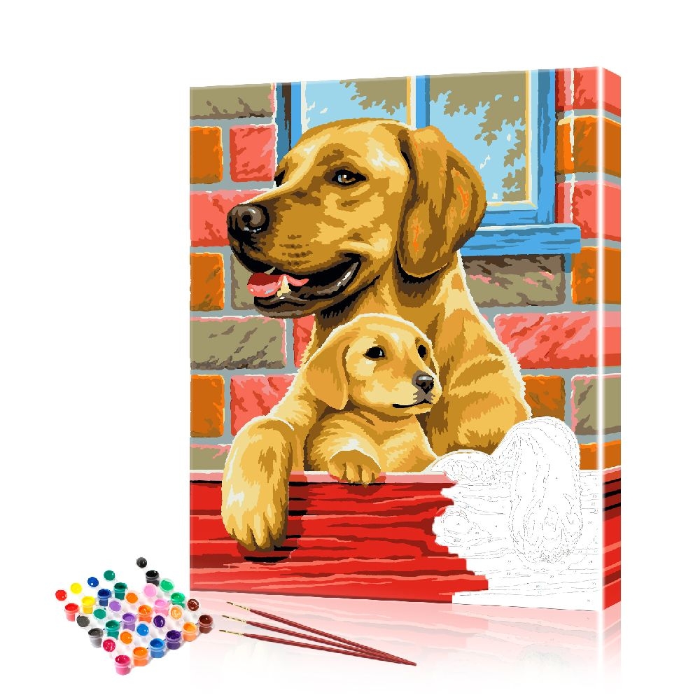 Картина по номерам ArtSale Лабрадоры PBN0765 40х50 см