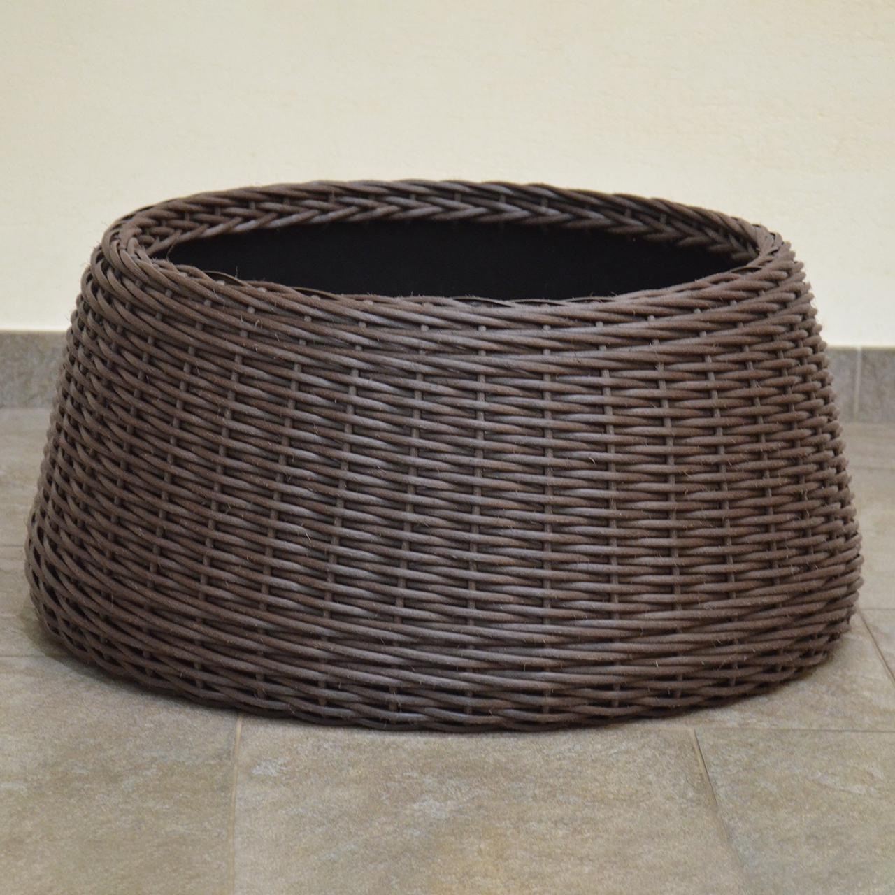 Подставка-юбка под елку плетеная из искусственного ротанга/ручной работы L Чесаный венге (23297119) - фото 3