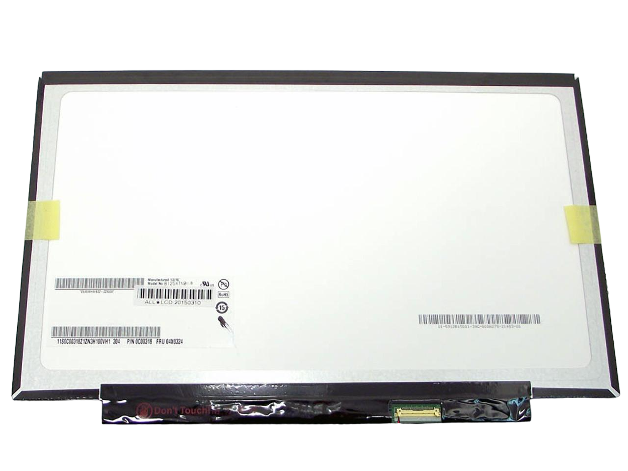 Матрица для ноутбука Lenovo ThinkPad K2450 12,5" 1366х768 WXGA/HD Ready 16:9 eDP 30 pin справа внизу (29381)