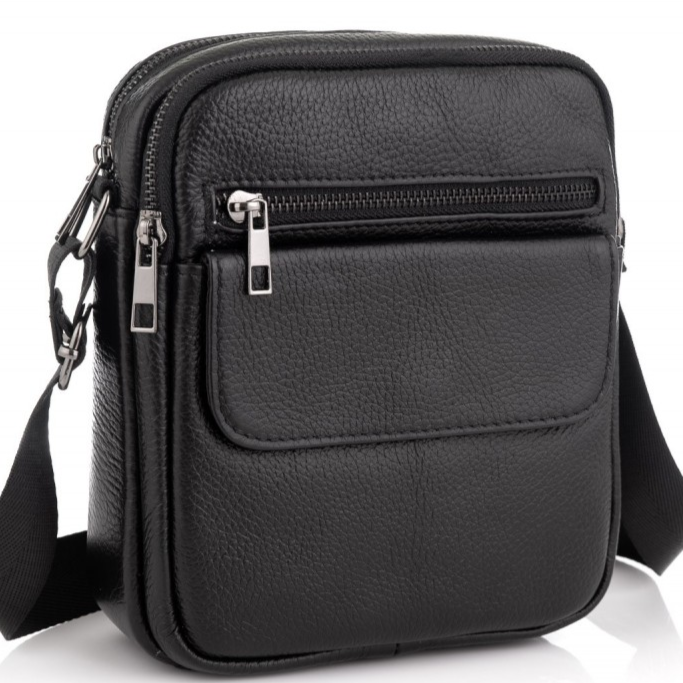 Сумка мужская Tiding Bag через плечо Черный (4134A)