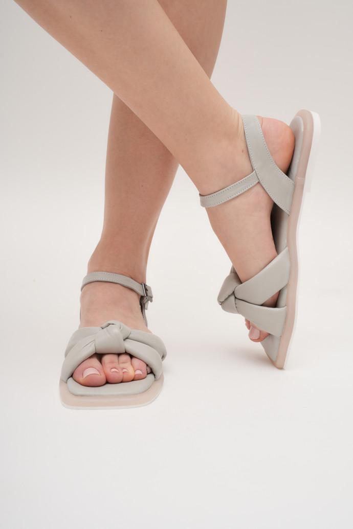 Босоножки женские Anna Lucci кожаные р. 39 Серый (161339) - фото 4 Босоножки женские Anna Lucci кожаные р. 39 Серый (161339) - фото 4