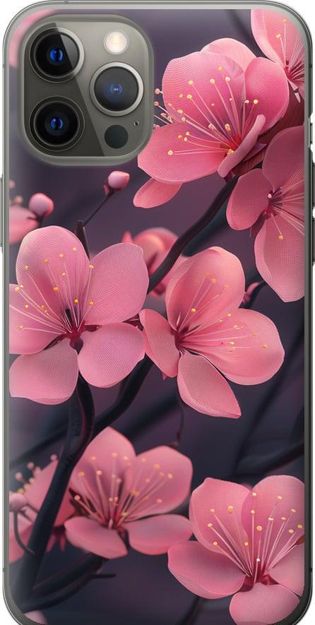 Чехол на iPhone 12 Pro Max Пурпурная сакура (6075u-2054-42517)
