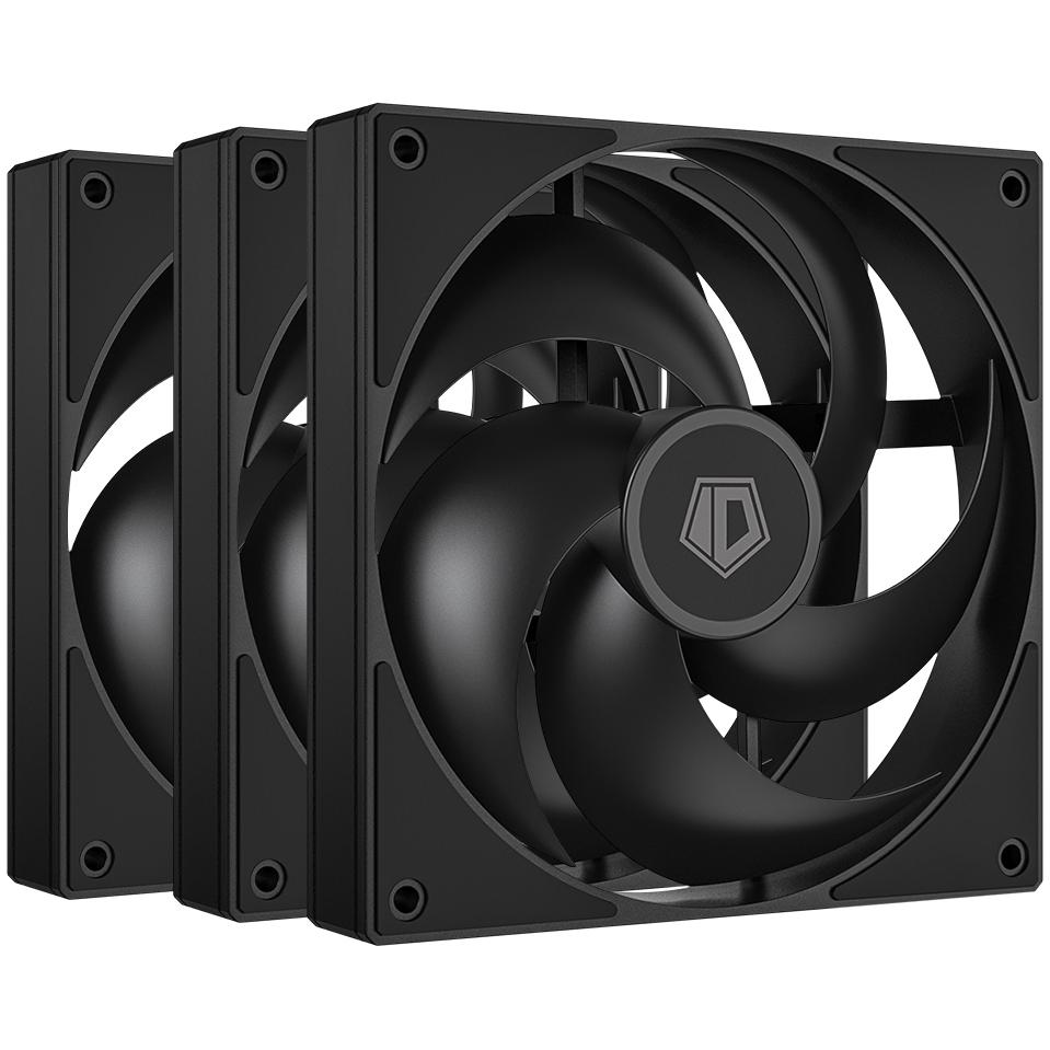 Корпусний вентилятор ID-Cooling AS-120-K Trio 3 шт. 120 мм Black (30492641)