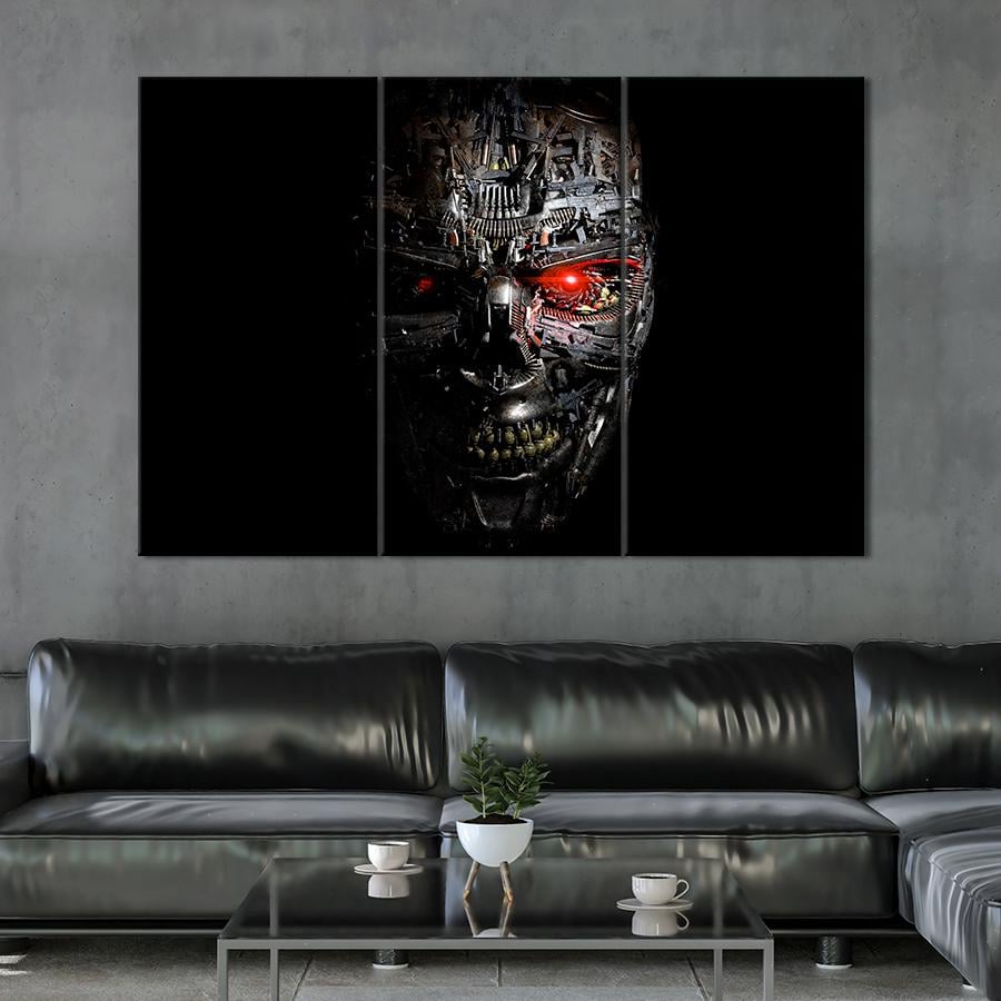 Настенний декор Череп Терминатора Т-1000 156x100 см (A3-3)