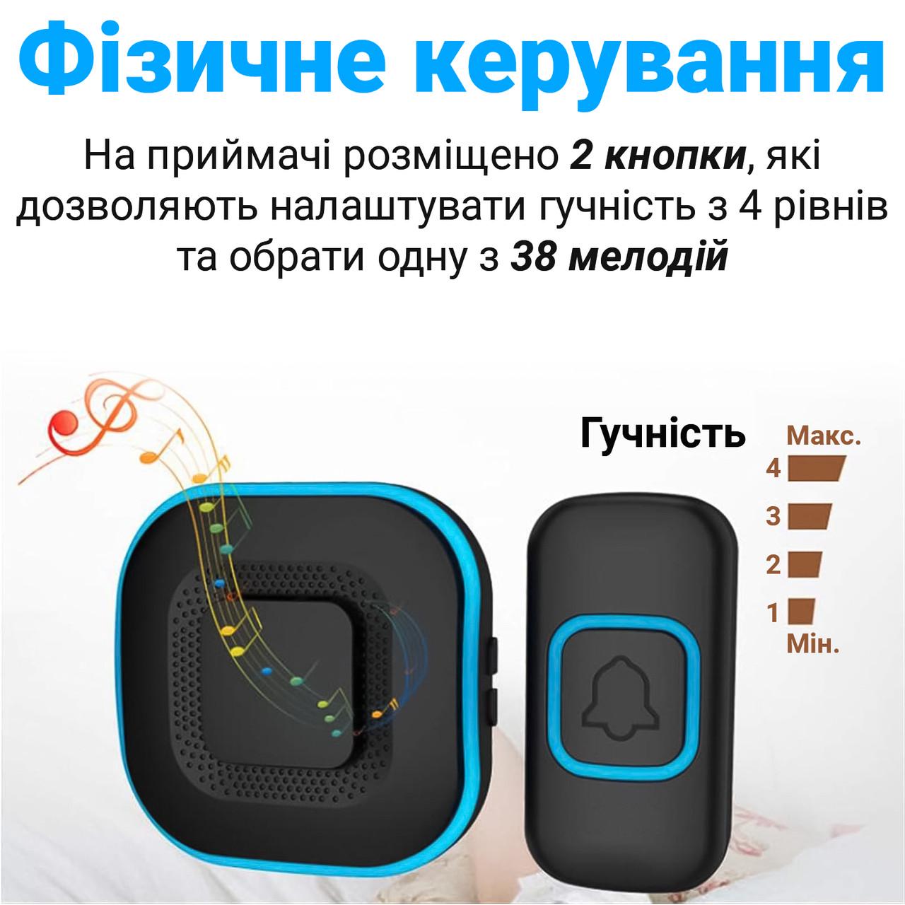 Звонок беспроводной дверной Digital Lion WDB-10 до 300 м влагозащищенный Черный - фото 9 Звонок беспроводной дверной Digital Lion WDB-10 до 300 м влагозащищенный Черный - фото 9