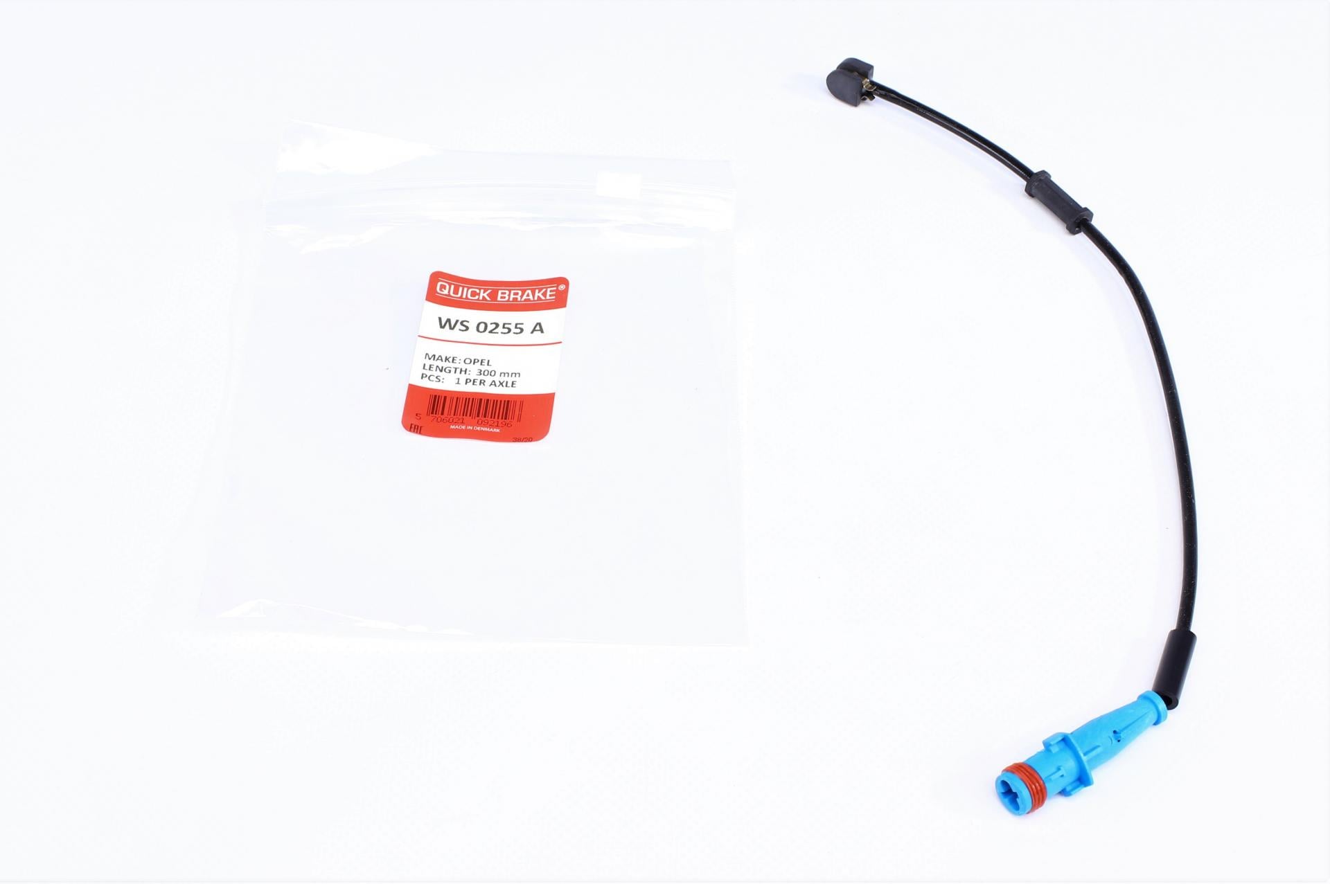 Датчик износа тормозных колодок передних Opel Vectra C/Astra H02-L 300 мм (WS 0255 A)