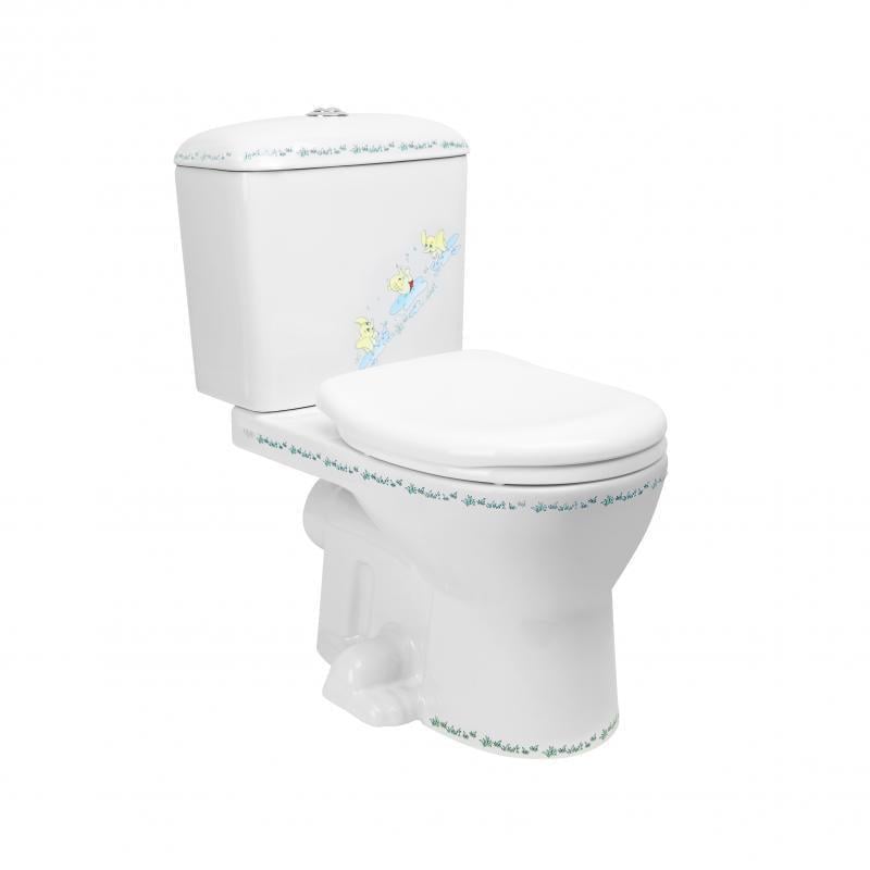 Унітаз-компакт Q-tap Baby Rimless дитячий з сидінням Soft Close QT2322C229PEWD