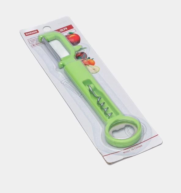 Овощечистка с открывалкой и штопором Stenson 3в1 7х24,5 см (AN013378)