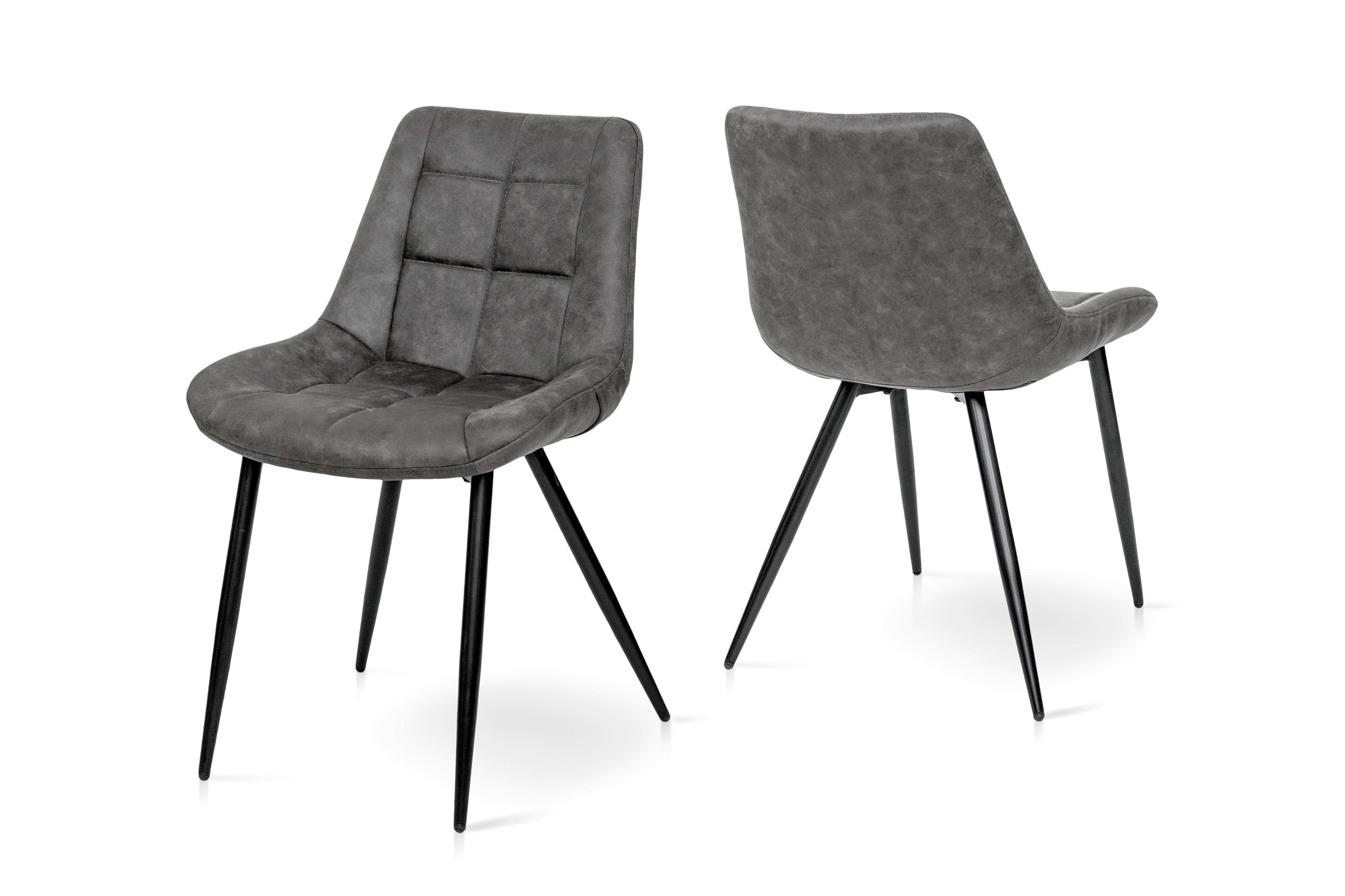 Стілець для кухні та вітальні ГРЕЙС Крокус 570х800х500 мм Чорний/Сірий кварц (GAА0056318) - фото 5 Стілець для кухні та вітальні ГРЕЙС Крокус 570х800х500 мм Чорний/Сірий кварц (GAА0056318) - фото 5