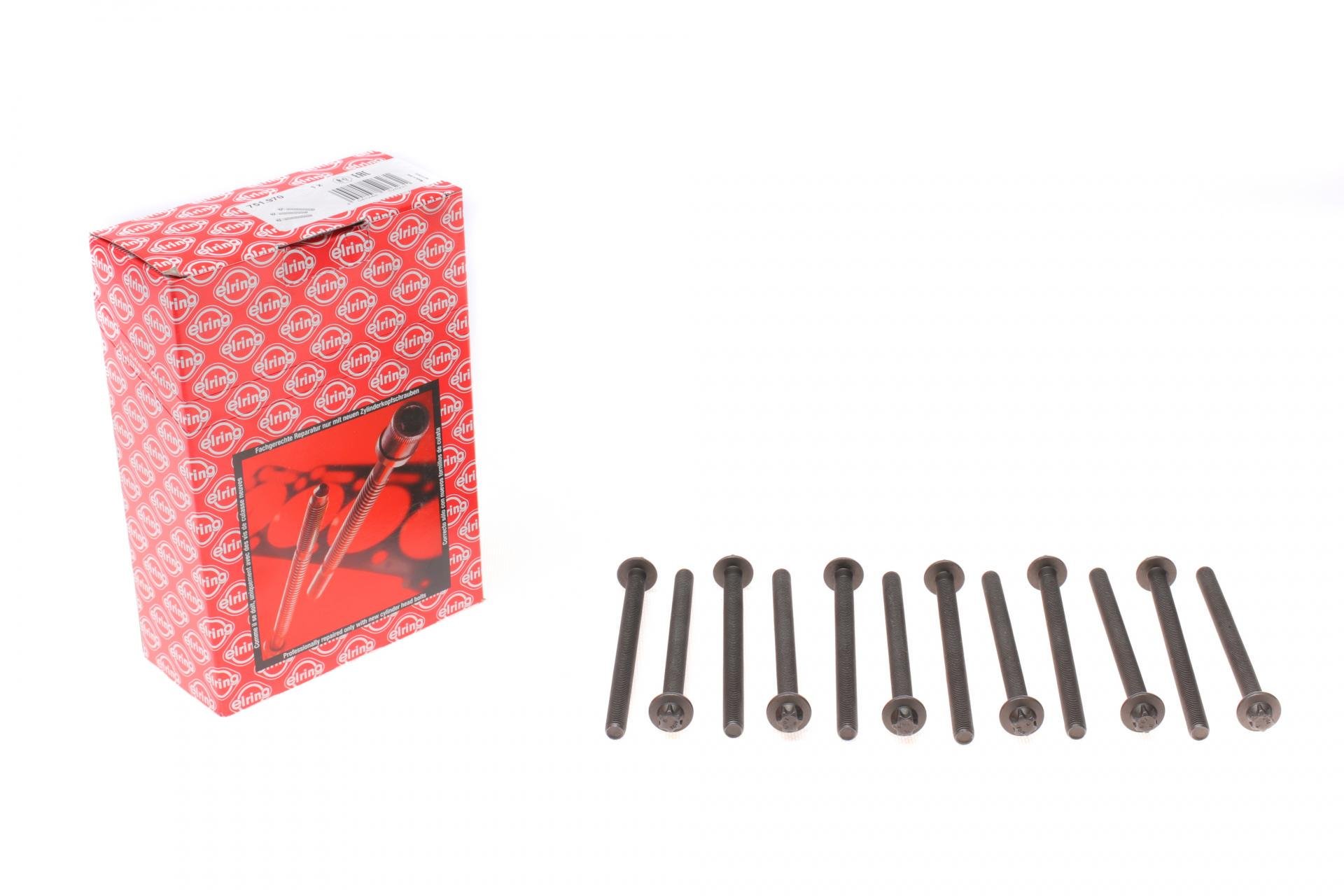 Болты головки ELRING Chevrolet Aveo/Opel Astra J/Insignia/Zafira 1,2-1,4LPG 08- M9x1,25x121 12 шт. (751,970)